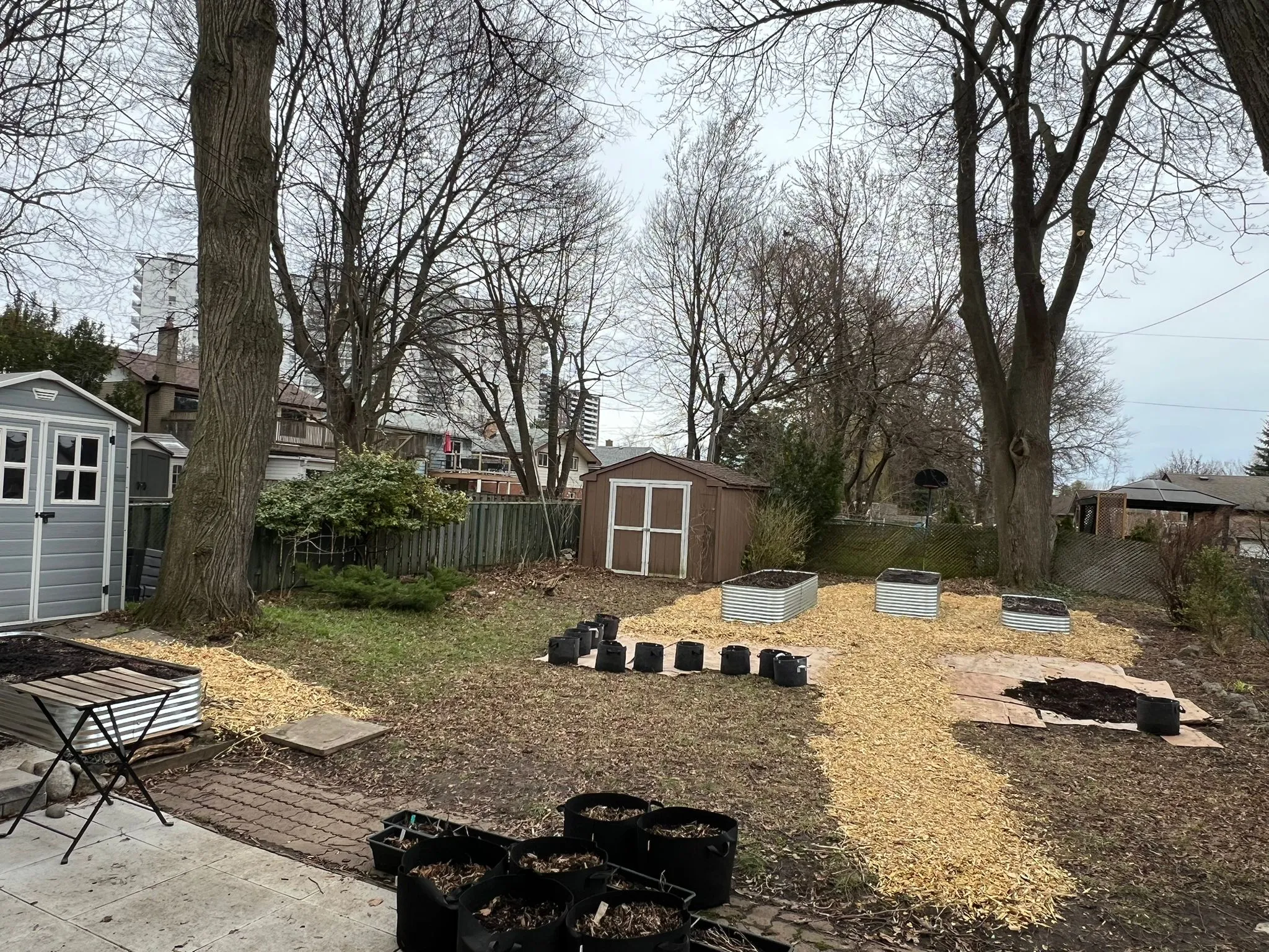 Completed garden bed project